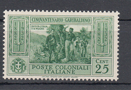 Emissioni Generali - Cinquantenario Garibaldino (1932) - 25 Cent. ** - Algemene Uitgaven
