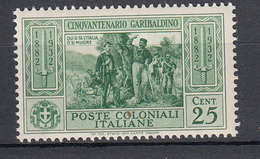 Emissioni Generali - Cinquantenario Garibaldino (1932) - 25 Cent. ** - Amtliche Ausgaben