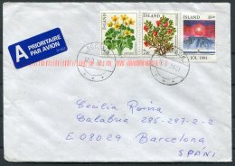 2001 Iceland Sudavik Airmail Cover - Barcelona, Spain. - Lettres & Documents