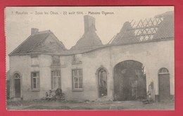 Roselies - Sous Les Obus - 22 Août 1914 Maison Vigenon - 192? ( Voir Verso, Oblitération Farciennes ) - Aiseau-Presles