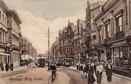 Royaume-uni,united Kingdom,angleterre,Berkshire,reading,KING STREET,road,1900 - Reading