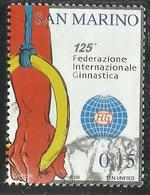 REPUBBLICA DI SAN MARINO 2006 FEDERAZIONE INTERNAZIONALE DELLA GINNASTICA € 0,15 USATO USED OBLITERE' - Usados