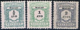 Macau, 1904, # 1/3, Porteado, MH And MNG - Nuovi