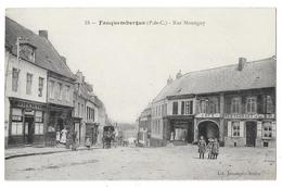 Cpa:62 FAUQUEMBERGUE (ar. Saint Omer) Rue Monsigny (Estaminet, Tabac,Café, Attelage) N° 18 - Fauquembergues