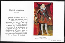 Monaco Feuillet De 4 Pages émis En 1968 Charles II Et Jeanne Grimaldi (770 Et 771) Histoire   Photos TB ! ! - Cartas & Documentos