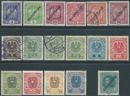 AUSTRIA L'AUTRICHE ÖSTERREICH 1916-1918 -Impero-Lotto Misto 17 Bolli- Nuovi-Mint E Annullati - Ungebraucht