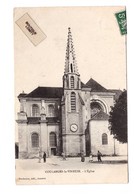 89 Coulanges La Vineuse Eglise Cpa Animée Carte Peu Fréquente Avec Cette Animation Cachet 1908 Edit Nordmann - Coulanges La Vineuse