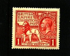 GREAT BRITAIN - 1925  WEMBLEY 1d  MINT NH - Unused Stamps