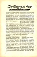 Der Gang Zum Arzt / Artikel, Entnommen Aus Zeitschrift /1938 - Packages
