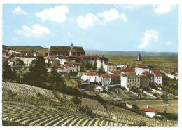 CPSM COLORISEE AMBIERLE, VUE GENERALE, SON EGLISE, SON MUSEE FOLKLORIQUE, LOIRE 42 - Other & Unclassified