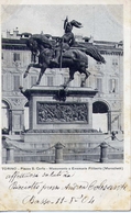 Torino - Piazza S.carlo - Monumento A Emanuele Filiberto - Marochetti - Formato Piccolo Viaggiata – Ad - Bridges