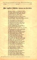 Der Tapfere Schelm (Ballade Von Otto Brues)  / Gedicht, Entnommen Aus Zeitschrift /1942 - Pacchi