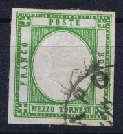 Napoli  Sa 17 D   Mi Nr 1 D  Smeraldo  With Wide BordersObl./Gestempelt/used  1861 - Naples