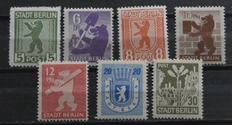 1945 Berlin Bär  1/7** Komp.Ausgabe  Siehe Bild (GA/14 - Autres & Non Classés