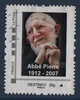 Timbre Personnalise Oblitere - Destineo 35g - Abbe Pierre - Gebraucht