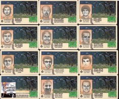 OLYMPIC GAMES 1972 MUNICH 11 ISRAELI SPORTSMEN MURDERED BY PALESTINIAN TERRORISTS 24 PHONE CARDS - Giochi Olimpici