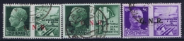 Italy:  1944 3 X GNR Surcharged Stamps.  Obl./Gestempelt/used - War Propaganda