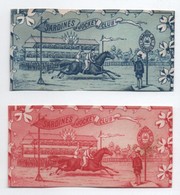 Image Commerciale X 2 (retaillées)/Conserverie/ Arséne SAUPIQUET/Sardines JockeyClub/Rouen/Vers 1890   IMA474 - Autres & Non Classés