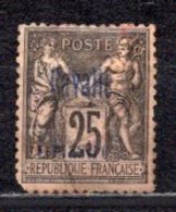 1893 CAVALLE 25C./1 PIASTRE OVERPRINT MICHEL: 4 USED - Gebruikt