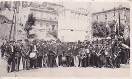 CARTE PHOTO,PHILIPPEVILLE,1937,ORCHESTRE,HARMONIE PHILIPPEVILLOISE,FETE,CONCOUR,DEFILE,MUSIQUE - Skikda (Philippeville)