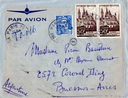 TB 2316 - LAC - Lettre Par Avion De PARIS Pour BUENOS - AIRES ( Argentine ) - 1927-1959 Lettres & Documents