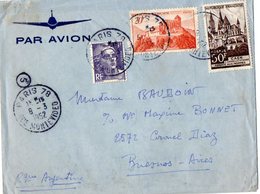TB 2318 - LAC - Lettre Par Avion De PARIS Pour BUENOS - AIRES ( Argentine ) - 1927-1959 Covers & Documents