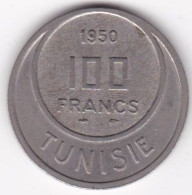 Tunisie Protectorat Français . 100 Francs 1950 - AH 1370. Cupronickel - Tunisia