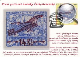 Czech Rep. / My Own Stamps (2018) 0800 CM: The World Of Philately - Postage Stamps Of Czechoslovakia (1920) Air Mail - Brieven En Documenten