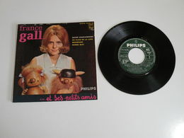 France Gall, Sacré Charlemagne / Au Clair De La Lune / Nounours / Bonne Nuit  (Vinyle 45 T - 4 Titres 1964) - Ediciones De Colección