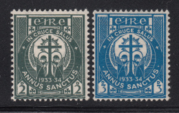 Ireland 1933 MH Scott #88-#89 Set Of 2 Adoration Of The Cross - Holy Year - Neufs