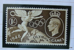 GREAT BRITAIN 1948. King George VI. 6d. Olympic Symbol; 1s. Winged Victory. SG 498. MNH - Ongebruikt