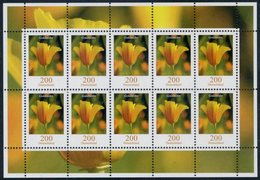 !a! GERMANY 2006 Mi. 2568 MNH SHEET(10) -Golden Poppy Seed - 2001-2010
