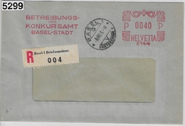 1951 Betreibungs- Und Konkursamt Basel-Stadt 9.VIII.51 Charge 5144 - Frankiermaschinen (FraMA)