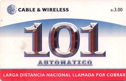 PANAMA. PAN-C&W-58A. (CHIP NEGRO). 101 Automatico - Larga Distancia Nacional 3 B/. 2001. (034) - Panama