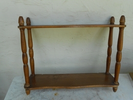 BROCANTE / LOUIS PHILIPPE / Petite-etagere-murale-EN-NOYER / 50X40X15CM - Altri & Non Classificati