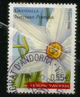 ANDORRA.Fleurs D'Andorre: La Narcisse Des Poètes, Un Timbre  Oblitéré 1 ère Qualité 2008 - Used Stamps