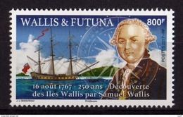 Wallis Et Futuna 2017 - Bateaux, 250e Ann Découverte Des îles Wallis Par Samuel Wallis - 1 Val Neuf // Mnh - Neufs