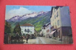 Ticino Airolo La Strada Principale Con Bella Animazione 1912 - Airolo