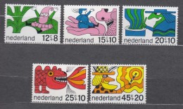 Netherlands 1968 Mi#905-909 Stamps Set With Fairy Tail Motives, Mint Never Hinged - Nuevos