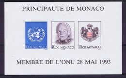 Monaco: Block  62a  Mi 2130- 2132 Bl 60 Postfrisch/neuf Sans Charniere /MNH/** Non Detelé Imperforated Ungezahnt - Blocks & Sheetlets