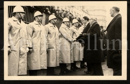 Postcard / ROYALTY / Belgique / België / Roi Baudouin / Koning Boudewijn / Porte Louise / 1957 / Bruxelles - Public Transport (surface)