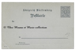 WURTTEMBERG ALLEMAGNE 2 PFENNIG - ENTIER POSTAL - Postal  Stationery