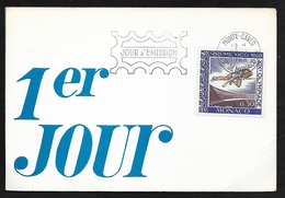 Carte Premier Jour Circulée Le N° 737  JO De Mexico Saut En Hauteur Premier Jour Monte Carlo  Le 28/04/1968     B/TB - Brieven En Documenten