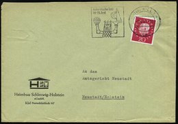 1961 (Juni) (24 B) KIEL 1, Maschinenwerbestempel Mit Neptun (Globus U. Segelyacht), Bedarfsbrief (Bo.92 A) - Antike Grie - Other & Unclassified