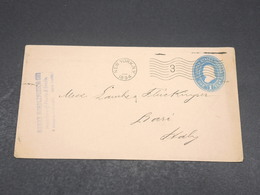 ETATS UNIS - Entier Postal Commercial De New York Pour L 'Italie En 1894 - L 17681 - ...-1900