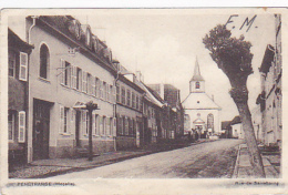 Fénétrange - Rue De Sarrebourg (légende Noircie Au Crayon) - Circ 1939 En FM, Flamme Parlante De Metz - Fénétrange