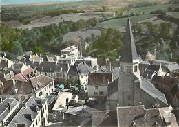 - Dpts Div.-ref-X157- Creuse - Auzances -  Vue  Aerienne Eglise Et Place - Marche - Etal  Auvergne Nouveautes - - Auzances