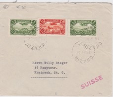 LIBAN 1937 PLI AERIEN DE GHAZIR POUR LA SUISSE - Briefe U. Dokumente