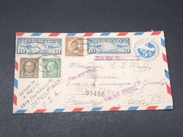 ETATS UNIS - Entier Postal + Complément De Détroit En Recommandé Pour La France En 1929 - L 18055 - 1921-40