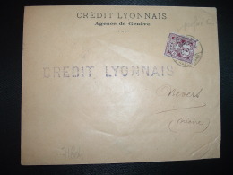 LETTRE TP 5 Perforé CL OBL.5 XI 98 GENEVE + CREDIT LYONNAIS - Perforés